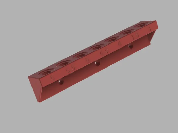 Soporte taller para brocas de avellanado. 