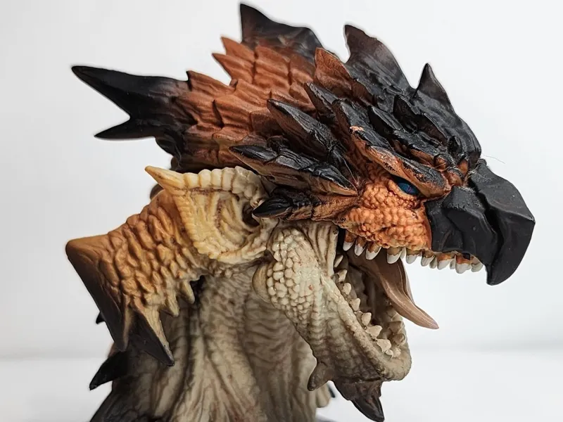 Rathalos head statue