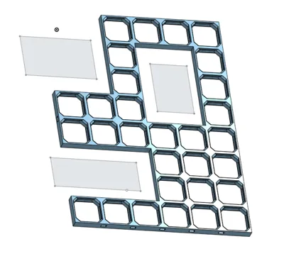 openGrid parametric generator w/ custom cutouts