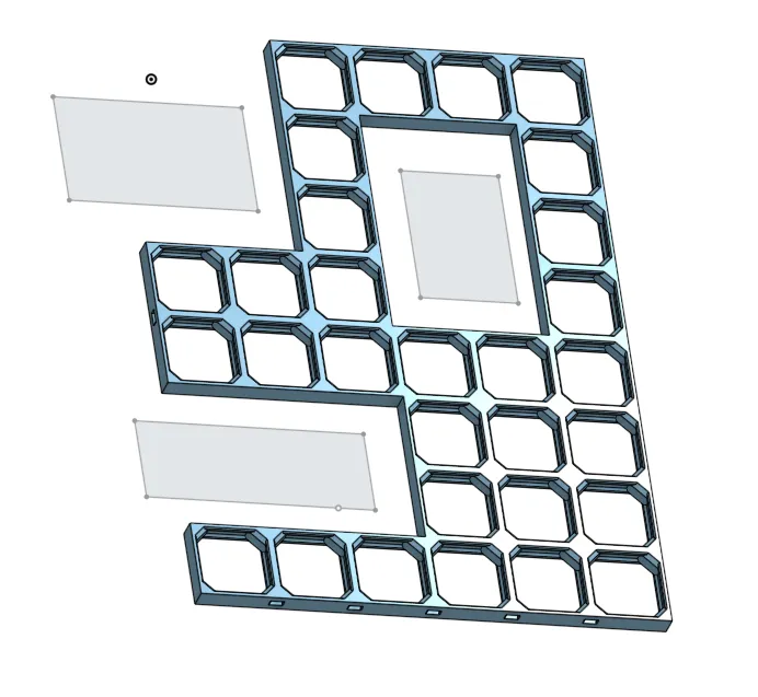openGrid parametric generator w/ custom cutouts