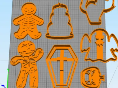 Halloween monster cookie cutters