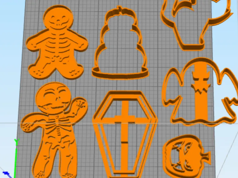 Halloween monster cookie cutters