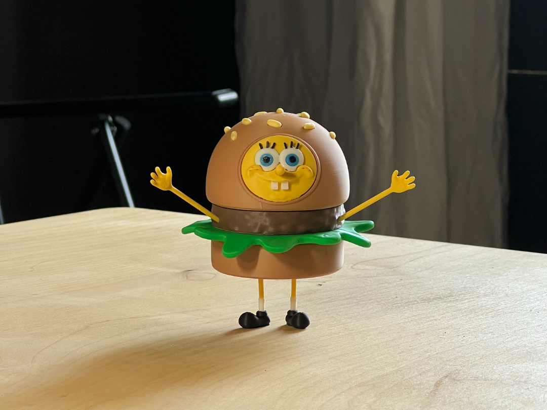 Spongebob Cosplay Food Series No. 001 by 独角哥哥 MakerWorld: Download Free 3D Models - 3D model önizlemesi