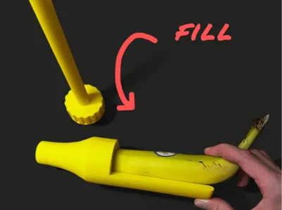 Kitchen Gadget - Core & Fill a Banana with Ease