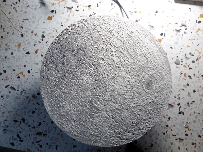 Hueforge model of the back of the moon