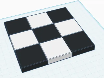 Edge and corner pieces for chessboard puzzle