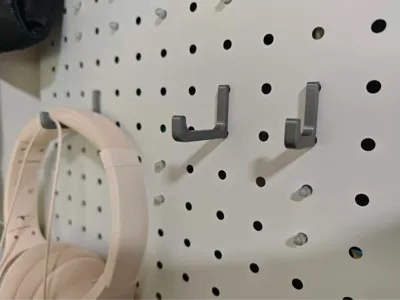 Pegboard Hook, Compatible with 6mm Inner Hole, 25mm/32mm Hole Spacing, Super Load-Bearing