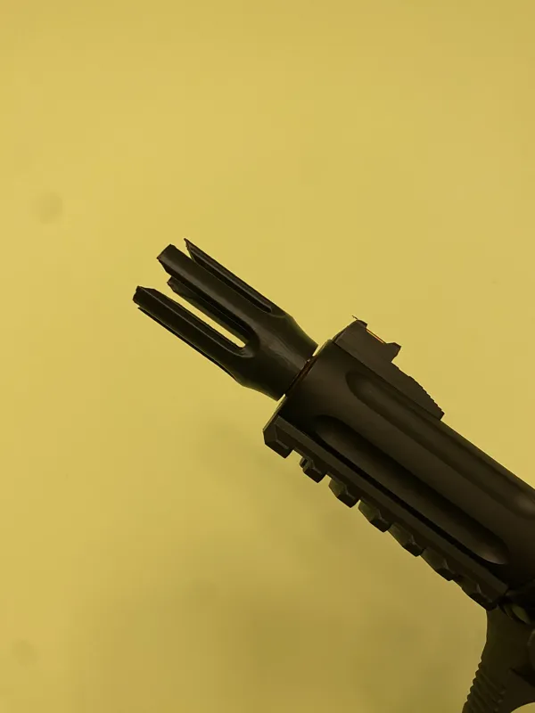 Pointy flash hider 14mm CCW for airsoft
