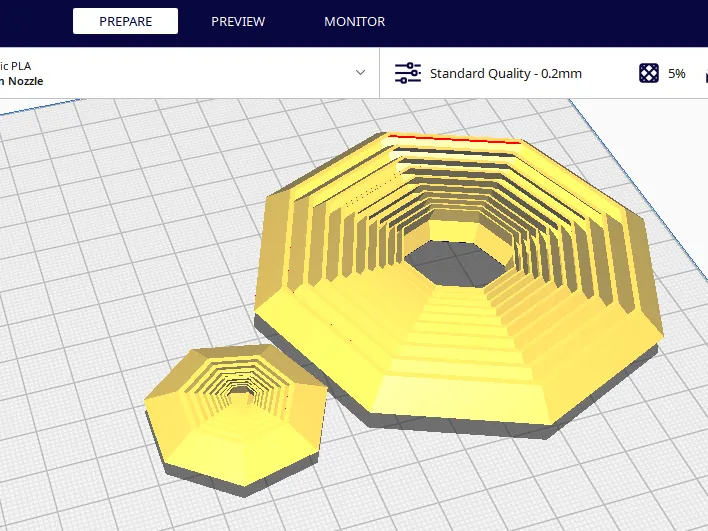 Hexagon fidget Small and middle