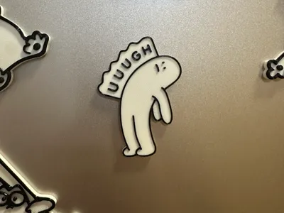 UUUGH Badge/Pin/Fridge Magnet/Magnet