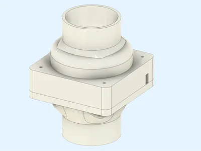 100mm tube to 140mm fan
