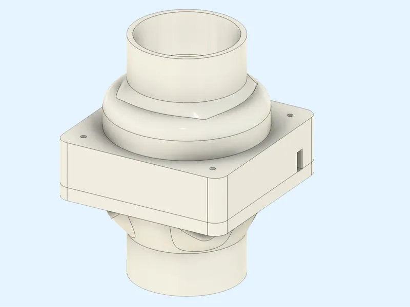 100mm tube to 140mm fan