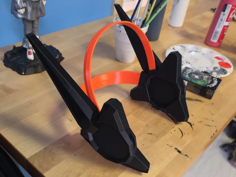 Roblox Orange-Neon Headphones