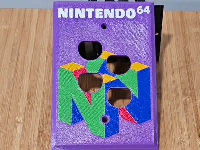 Nintendo 64 Controller Plug Wall Plate