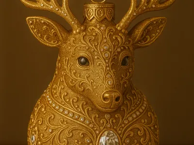 REINDEER CHRISTMAS BALL