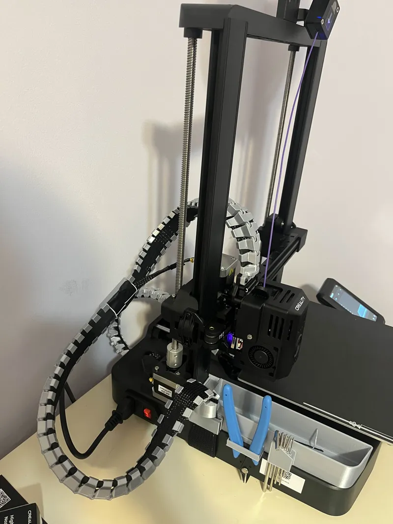 Ender 3 V3 SE/KE Spine Cable Clean Remix