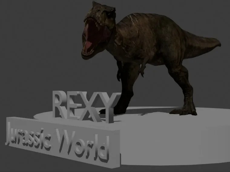 Rexy (Jurassic World) Statue