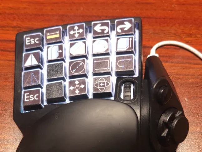 Blank Keycaps for Razer Tartarus V2 Custom icons
