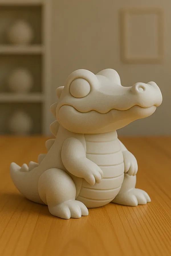Figurine bébé crocodile