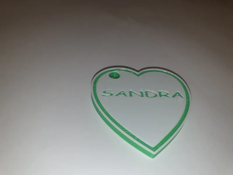 Sandra keychain pendant