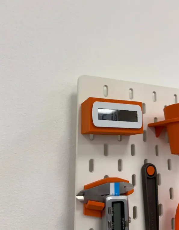 Temperature Display Holder for Ikea Skadis