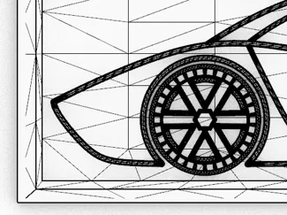 decorative plate random car 