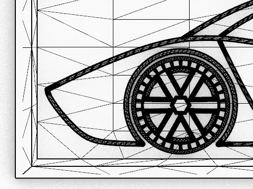 decorative plate random car 