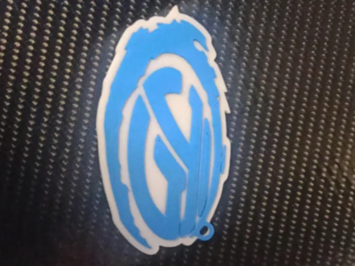 Hotwheels teku logo keychain