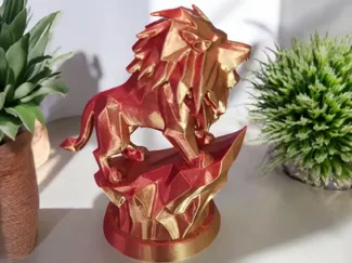 Lion geometric style