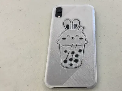 iPhone XR Case - Bubble tea bunny