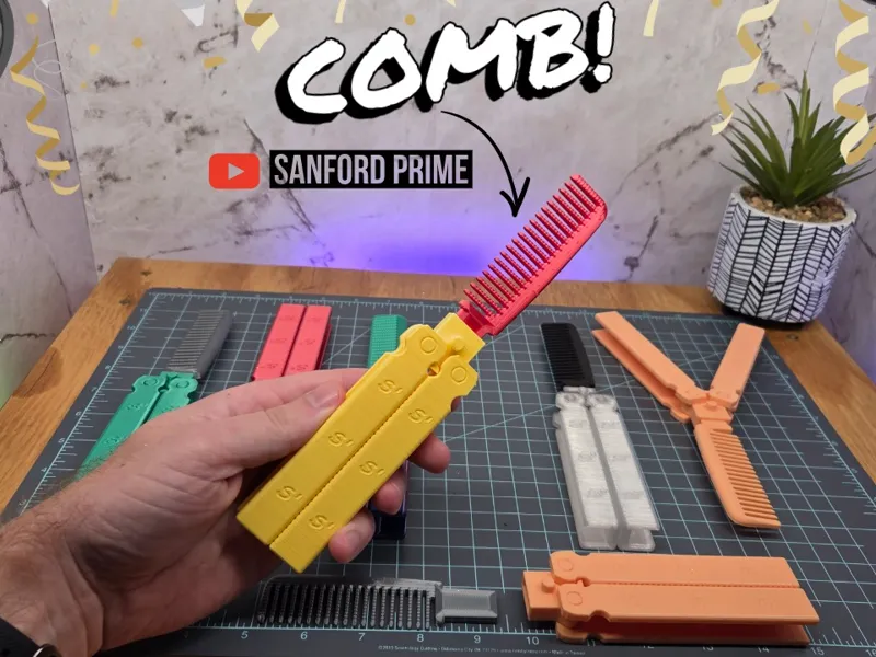Butterfly Comb - Fully Printed - Balisong
