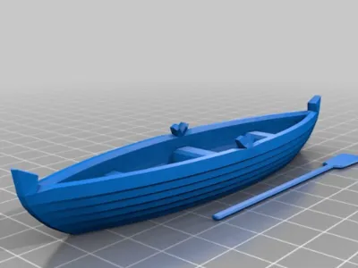 boat with paddle