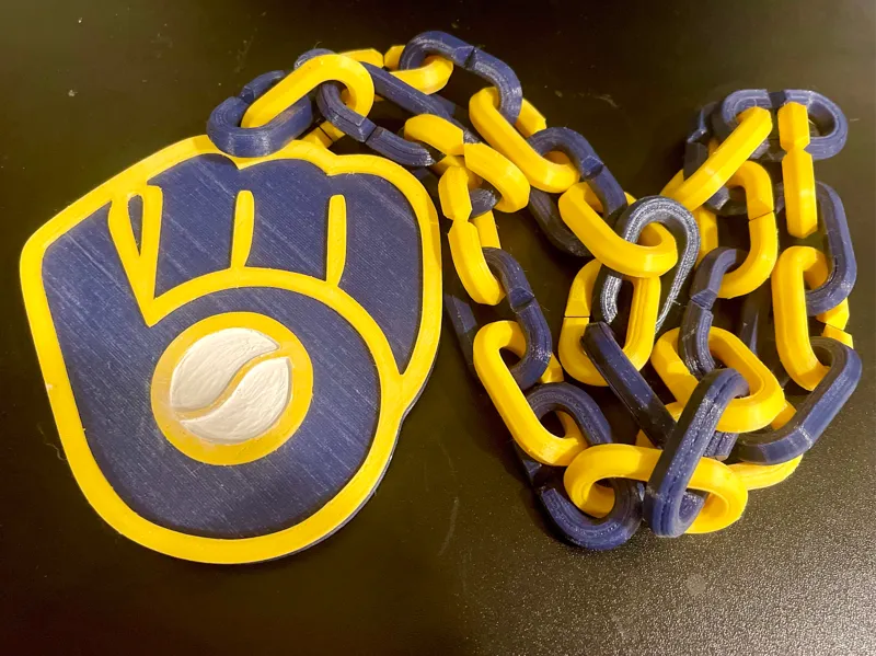 Milwaukee Brewers Hype Chain - Single-Color Print