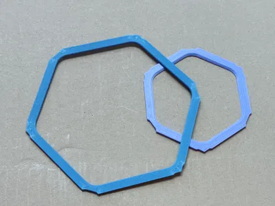Mote Frame Hexagonal Tray