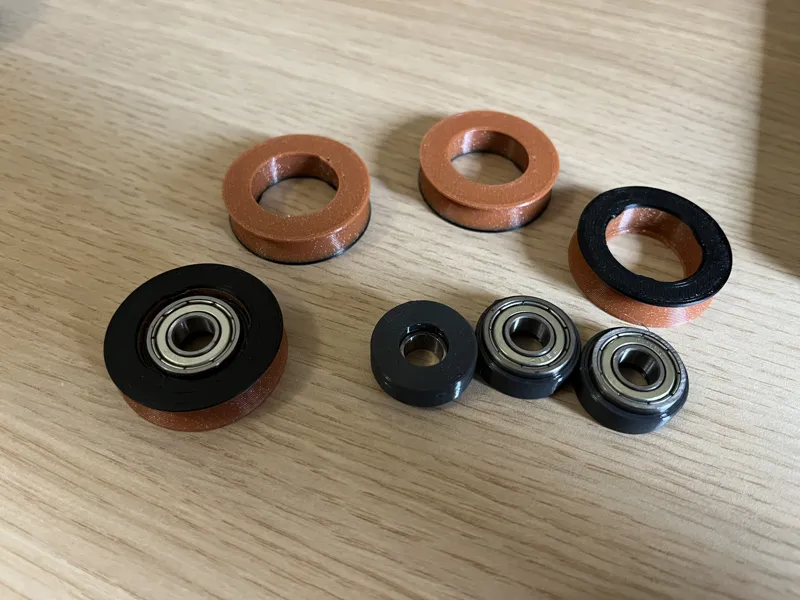 Adapter for 698ZZ to 608ZZ bearings