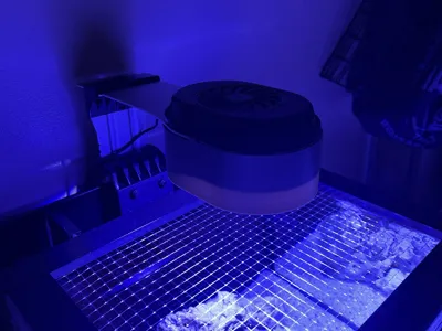 PopBloom RL60 light shade saltwater reef aquarium