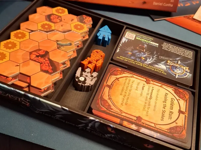 Golem Run Card Game insert