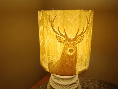Lithophane lamp