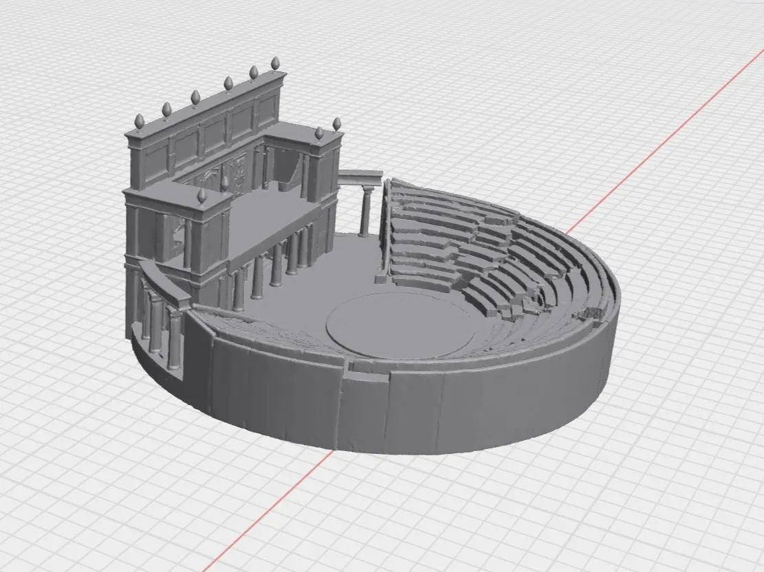 ancient stone amphitheater model - Free 3D Print Model - MakerWorld
