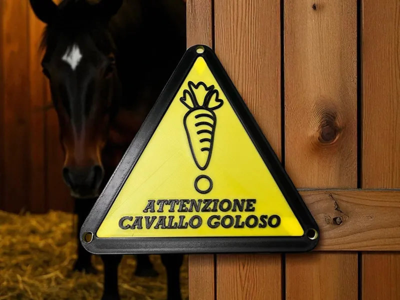 cartello cavallo goloso
