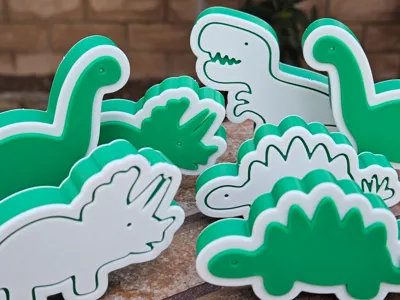Dinosaur Blocks Kit Card