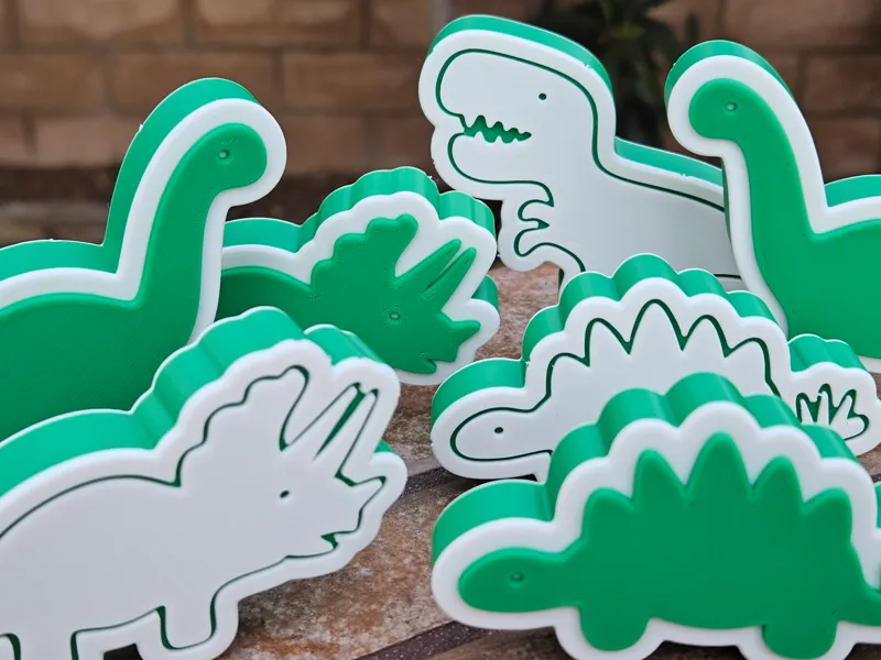 Dinosaur Blocks Kit Card