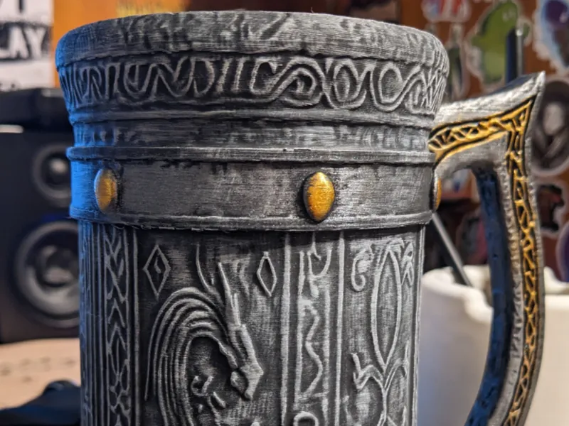 Skyrim Inspired Nordic Mug Can Sleeve