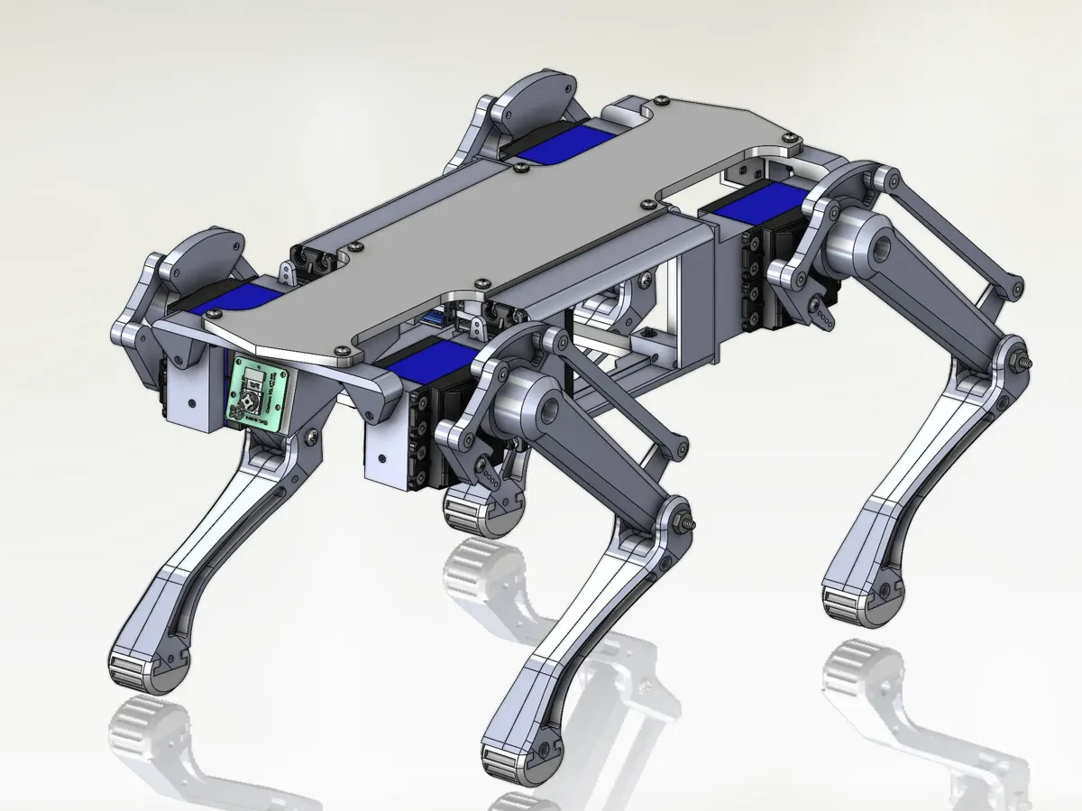 Quadruped Robot (w/ code) by TomKnox MakerWorld: Download Free 3D Models