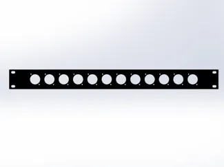 12 XLR panel 19 inch 1U