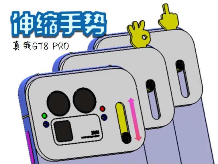 伸缩手势-真我GT8 Pro Deco