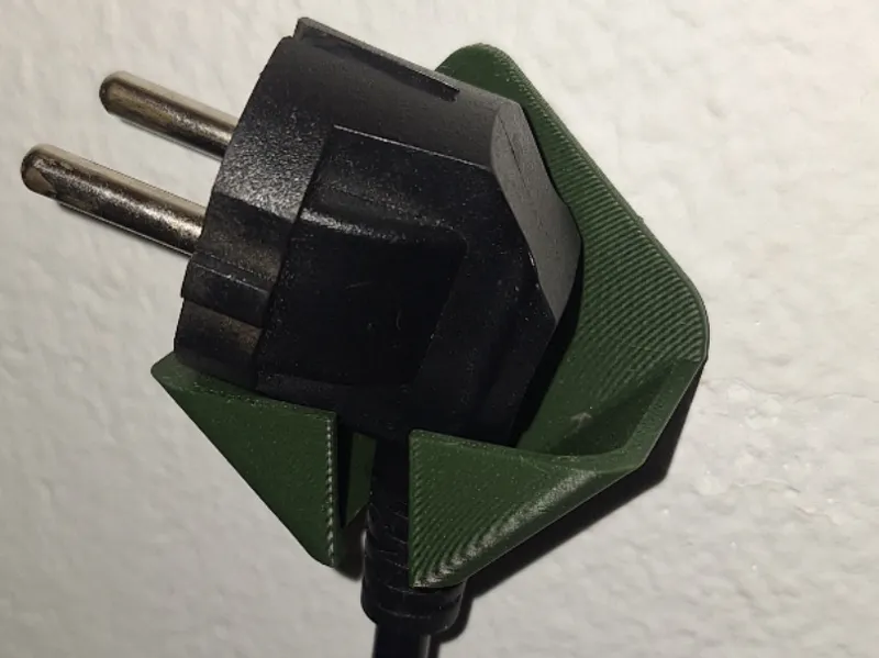 Wall Mount Cable Plug Holder