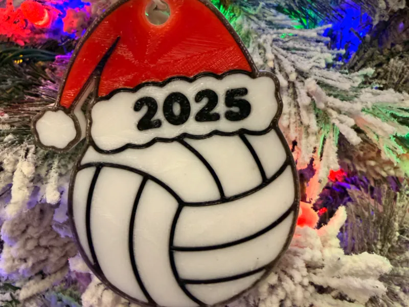 Volleyball Christmas Ornament