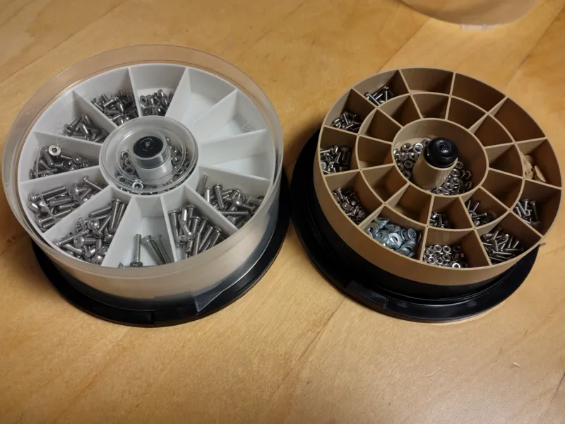 CD Spool storage boxes