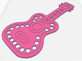 Guitar magnet chips